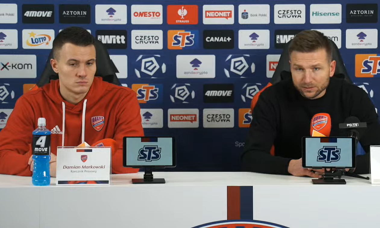 Raków - Piast, Myśliwiec i Papszun o meczu