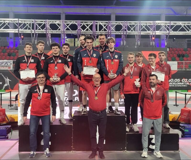 Końcowa kolejność: KS Piast Gliwice, AZS AWF Katowice, KS AGH Kraków